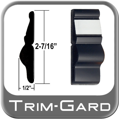 2-7/16" Wide Black / Chrome Body Side Molding Sold in 20 foot rolls, Trim Gard® # FD97-02-20