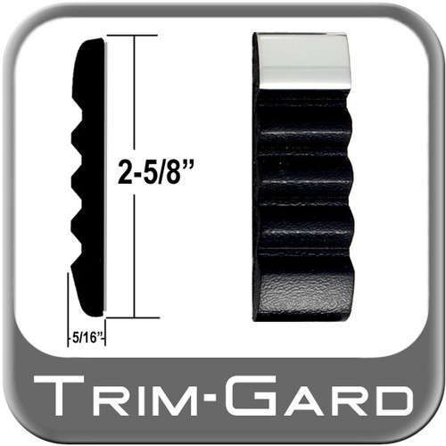 2-5/8" Wide Black / Chrome Body Side Molding Sold by the Foot, Trim Gard® # TCT11