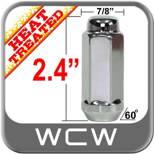 West Coast Wheel® 14mm x 1.5 Chrome Lug Nuts Tapered (60°) Seat Right Hand Thread Chrome Sold Individually #W7814XL