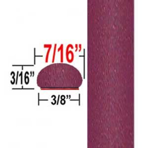 7/16" Wide Ruby Flare Pearl Wheel Molding Trim 3T3 ( CP94 ), Sold by the Foot, ColorTrim Plastics® # 20-94