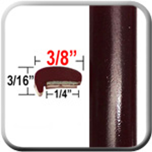 "L" Style Dark Red Car Door Guards ( PT62 ), Sold by the Foot, Precision Trim® # 1180-62