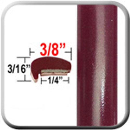 "L" Style Dark Red Car Door Guards ( PT65 ), Sold by the Foot, Precision Trim® # 1180-65