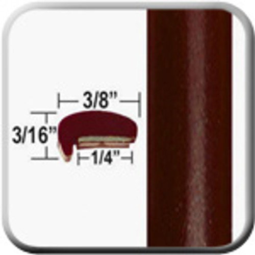 "L" Style Dark Purple Red Metallic Door Edge Guards ( CP43 ), Sold by the Foot, ColorTrim Plastics® # 10-43