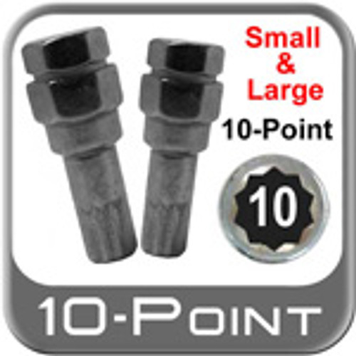 10 Point Lug nut keys, Wheel lock keys - Brandsport® # 10-Point