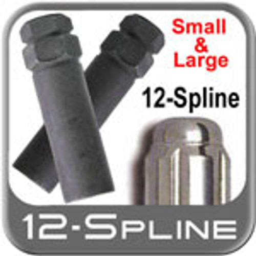 12 Spline Lug nut keys, Wheel lock keys - Brandsport® # 12-SPLINE