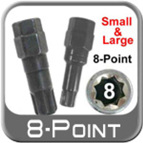 8 Point Lug nut keys, Wheel lock keys - Brandsport® # 8-Point