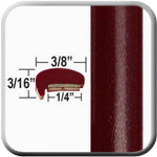 "L" Style Cassis Pearl Door Edge Guards 3Q7 ( CP26 ), Sold by the Foot, ColorTrim Plastics® # 10-26