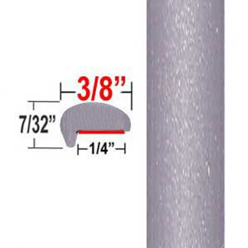 "L" Style Cement Gray Door Edge Guards 1H5 ( CP98 ), Sold by the Foot, ColorTrim Plastics® # 10-98