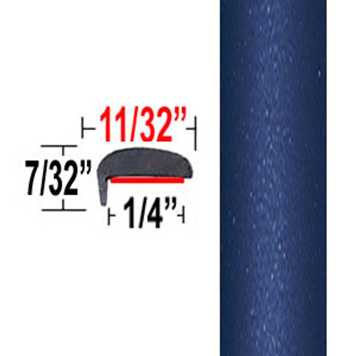 "L" Style Blue Ribbon Metallic Door Edge Guards 8T5 ( TG8T5 ), Sold by the Foot, Trim Gard® # NE8T5