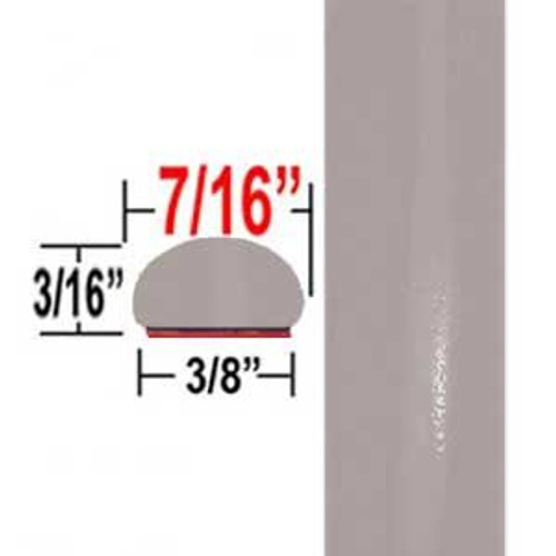 7/16" Wide Quicksand Beige Wheel Molding Trim 4V6 ( CP97 ), Sold by the Foot, ColorTrim Plastics® # 20-97