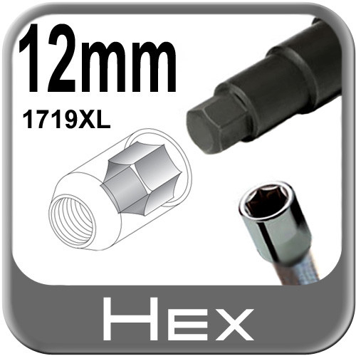 Hex Lug nut key, Wheel lock key - Gorilla® # 1719XLKEY