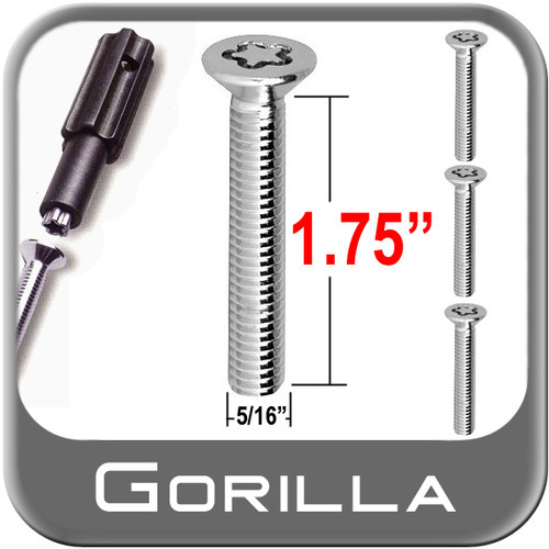 Gorilla® Chrome Wheel Cover Locks 4 Locks w/Key #784