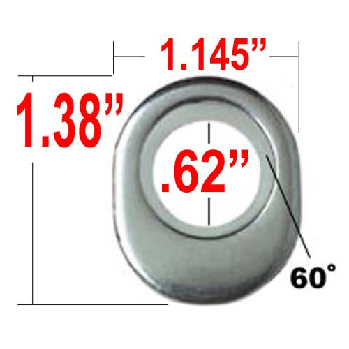 Gorilla® Chrome Lug Nut Washer E-T Ultra Mag/Tapered (Offset) Round Sold Individually #79917