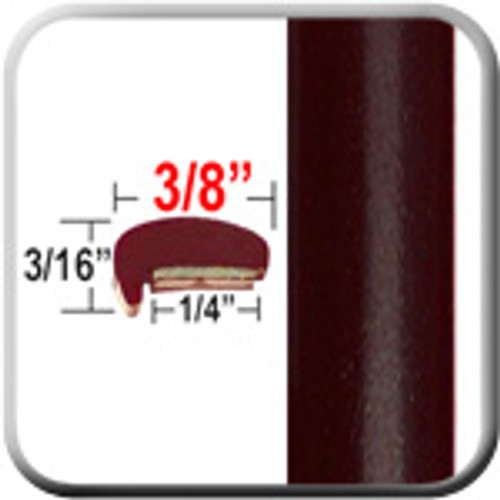 "L" Style Deep Brown Metallic Door Edge Guards ( CP77 ), Sold by the Foot, ColorTrim Plastics® # 10-77