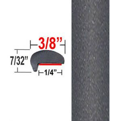 "L" Style Magnetic Gray Door Edge Guards 1G3 ( CP92 ), Sold by the Foot, ColorTrim Plastics® # 10-92