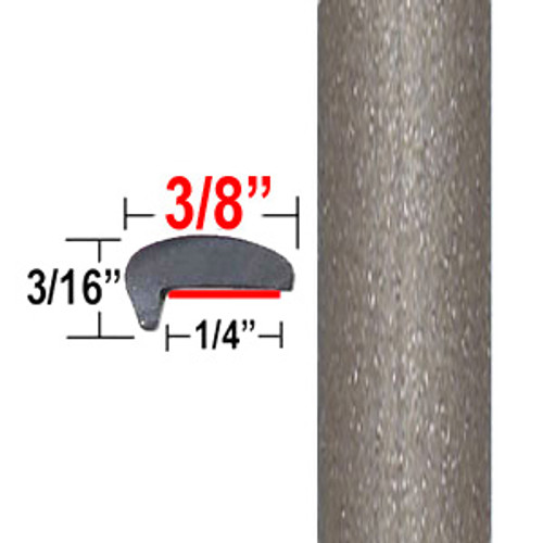 "L" Style Medium Beige Metallic Door Edge Guards ( CP49 ), Sold by the Foot, ColorTrim Plastics® # 10-49