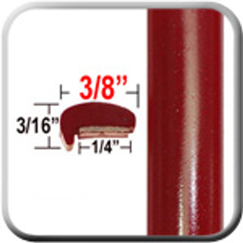 "L" Style Medium Red Car Door Guards ( PT42 ), Sold by the Foot, Precision Trim® # 1180-42