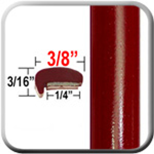 "L" Style Medium Red Car Door Guards ( PT55 ), Sold by the Foot, Precision Trim® # 1180-55