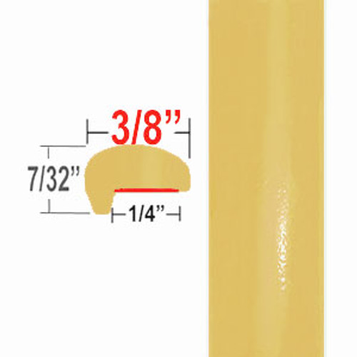 "L" Style Light Yellow/Green Door Edge Guards ( CP84 ), Sold by the Foot, ColorTrim Plastics® # 10-84