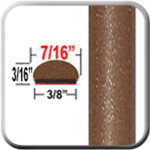 7/16" Wide Sunset Bronze Wheel Molding Trim 4U3 ( CP71 ), Sold by the Foot, ColorTrim Plastics® # 20-71