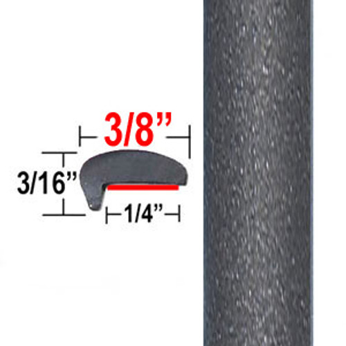 "L" Style Medium Gray/Tan Metallic Door Edge Guards ( CP21 / PT83 ), Sold by the Foot, ColorTrim Plastics® # 10-21