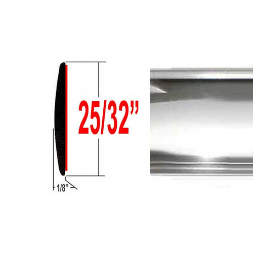 3/4" Wide Chrome Body Side Molding Sold by the Foot, Cowles® # 37-024