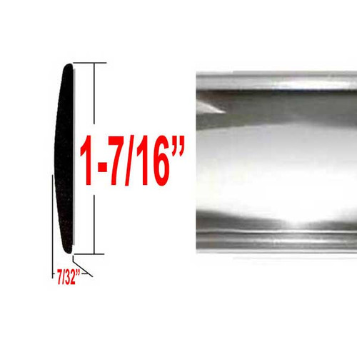1-5/16" Wide Chrome Body Side Molding Sold by the Foot, Cowles® # 37-065