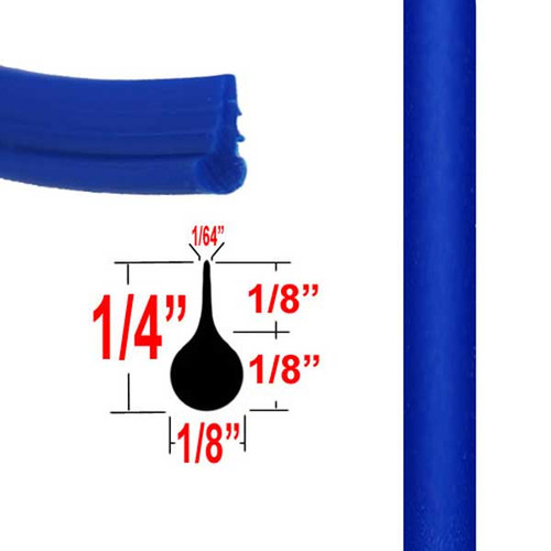 1/8" Wide Blue Gap Trim Sold by the Foot, Cowles® # 37-419