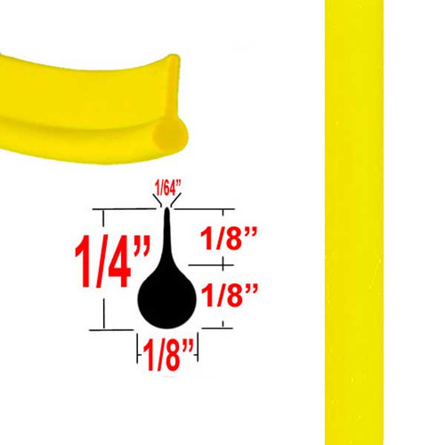 1/8" Wide Yellow Gap Trim Sold by the Foot, Cowles® # 37-421