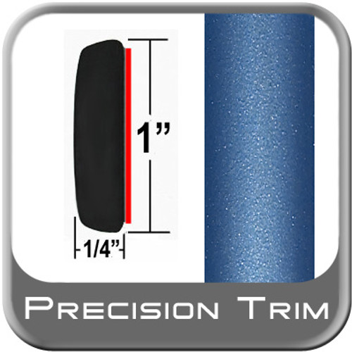 1" Wide Medium Blue-Green Metallic Molding Trim ( PT07 ), Sold by the Foot, Precision Trim® # 11100-07
