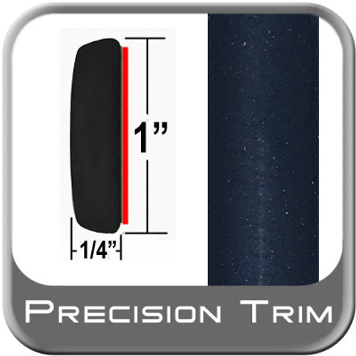 1" Wide Dark Blue Metallic Molding Trim ( PT28 ), Sold by the Foot, Precision Trim® # 11100-28