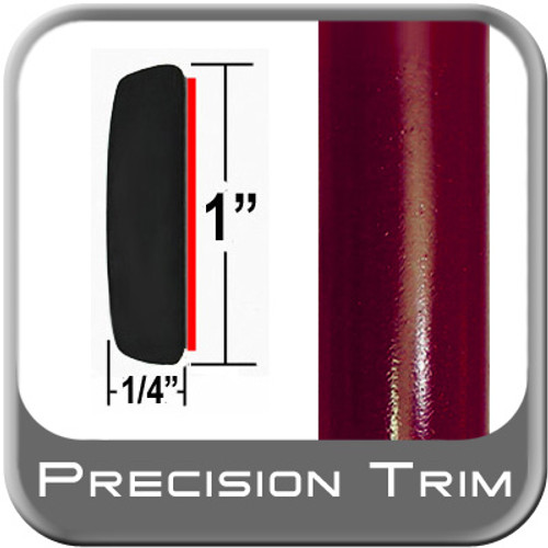 1" Wide Medium Red Metallic Molding Trim ( PT44 ), Sold by the Foot, Precision Trim® # 11100-44