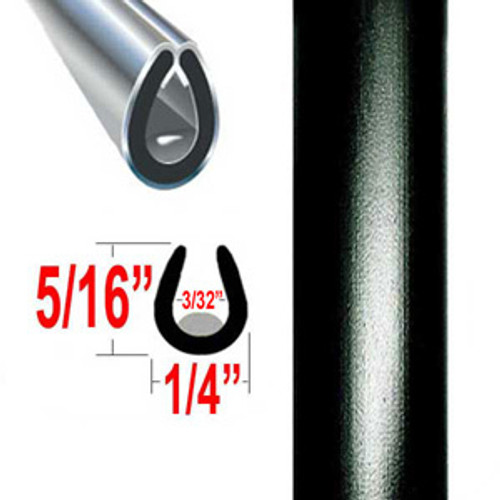 "U" Style Black Car Door Guards ( PT60 ), Sold by the Foot, Precision Trim® # 1150-60