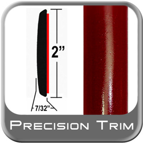 2" Wide Medium Red Metallic Molding Trim ( PT31 ), Sold by the Foot, Precision Trim® # 1490-31