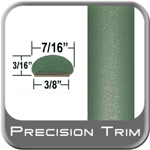 7/16" Wide Green Wheel Molding Trim ( PT15 ), Sold by the Foot, Precision Trim® # 2150-15