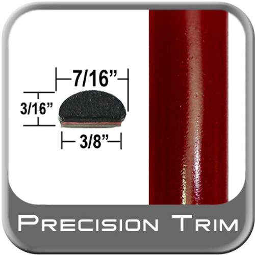 7/16" Wide Dark Red Wheel Molding Trim ( PT31 ), Sold by the Foot, Precision Trim® # 2150-31