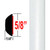 5/8" Wide Arctic Frost Wheel Molding Trim ( PT73 ), Sold by the Foot, ColorTrim Plastics® # 37130-73