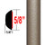 5/8" Wide Light Olive/Tan Metallic Wheel Molding Trim ( PT96 ), Sold in 24' rolls, Precision Trim® # 3724-96