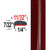 "L" Style Ruby Red Metallic Door Edge Guards 0RR ( TG0RR ), Sold by the Foot, Trim Gard® # NE0RR