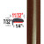 "L" Style Sunset Bronze Metallic Door Edge Guards 4U3 ( TG4U3 ), Sold by the Foot, Trim Gard® # NE4U3