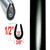 "U" Style Black Door Edge Guard Sold by the Foot, Trim Gard® # 22L