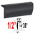 "L" Style Black Door Edge Guard Sold by the Foot, Trim Gard® # RRT32-02