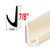 7/8" Tall Off White Drip Rail Molding Sold by the Foot, Trim Gard® # WRT44