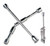 West Coast Wheel® 4-Way Folding Lug Wrench Tire Iron Sold Individually #198-98007