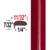 "L" Style Barcelona Red Metallic Door Edge Guards 3R3 ( TG3R3 ), Sold by the Foot, Trim Gard® # NE3R3