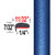 "L" Style Blue Streak Metallic Door Edge Guards 8T7 ( TG8T7 ), Sold by the Foot, Trim Gard® # NE8T7