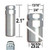 7 Spline Lug nut key, Wheel lock key - Excalibur® # 98-0350A