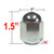 Gorilla® 9/16" x 18 Chrome Duallie Lug Nuts Tapered (45°) Seat Right Hand Thread Chrome Sold Individually #21198