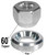 Gorilla® 7/16" x 20 Zinc Plated Lug Nuts w/washer Cone/Tapered (60°) -TO- Flat Seat Right Hand Thread Silver-Chrome Sold as a pair #70078