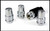 Gorilla® 10mm x 1.25 Wheel Locks Tapered (60°) Seat Right Hand Thread Chrome 4 Locks w/Key #71411N
